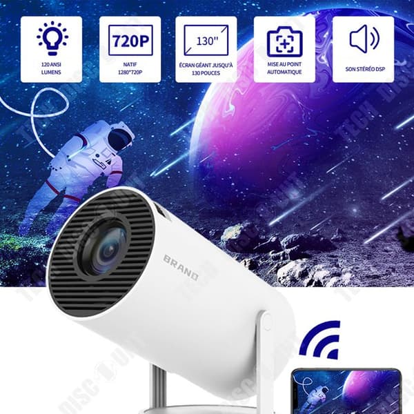 TD Videoprojektor 4K 1280X720P med WiFi6 bluetooth5.0 bärbar projektor auto keystone smart videoprojektor videoprojecteu