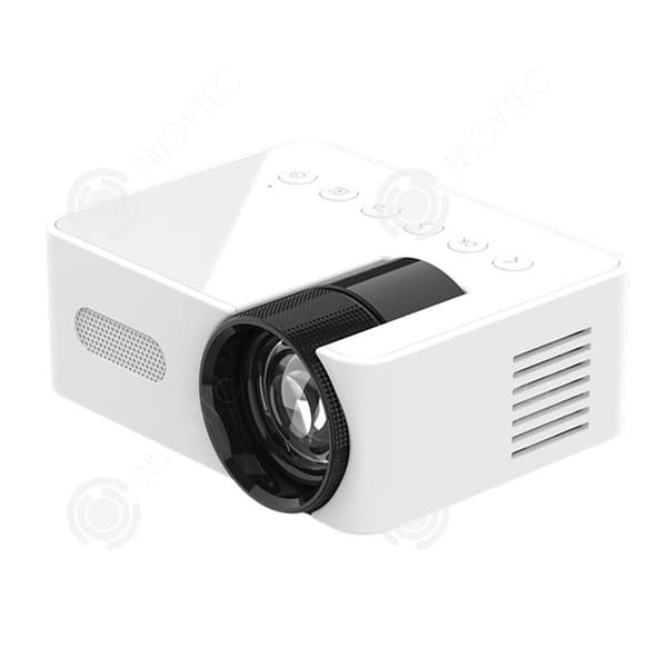 INN Videoprojektor 1080P 10,1cm x7,8cm x4cm drivs av USB-projektionsportabilitet WiFi Bluetooth-stöd elektrisk fokus TV