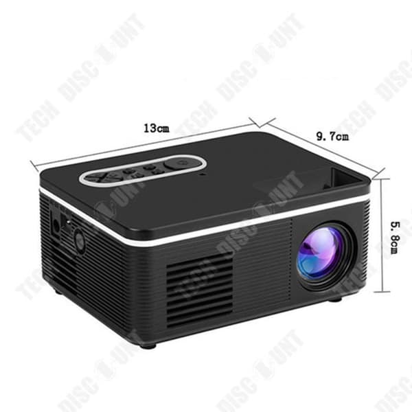 TD® Miniprojektor hem privat bio LED mini bärbar projektor bekväm och snabb miniatyr kompakt HD 1080P projektion