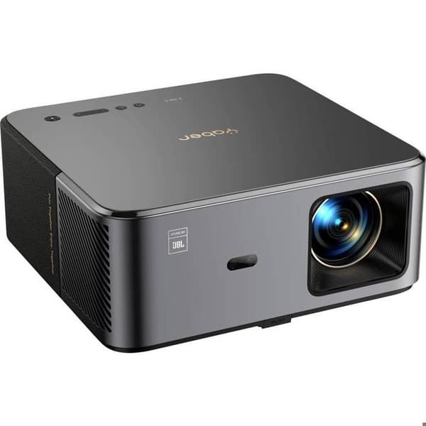Intelligent WiFi Bluetooth-videoprojektor-YABER FHD 1080p-projektor-Dolby Audio - Ljud av JBL-800 ANSI lumens-NFC-Autofokus-4K Grå