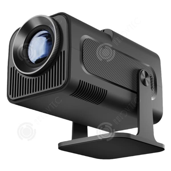 INN Bärbar projektor för hemmet 4K 1080P 180 grader Wifi6 Bluetooth 5,0 projektor för camping och utomhusspel