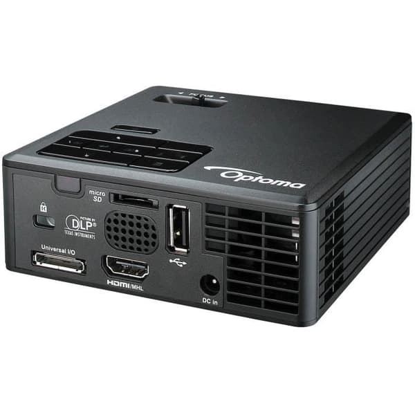 Optoma ML750e - WXGA (1280x800) LED-videoprojektor - Ultraportabel - 700 LED-ljusstyrka - HDMI - 1W inbyggd högtalare - Svart