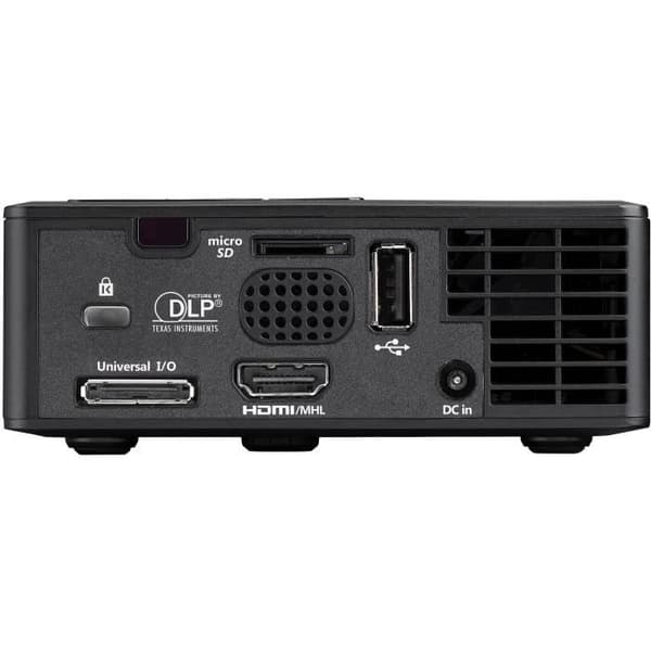 Optoma ML750e - WXGA (1280x800) LED-videoprojektor - Ultraportabel - 700 LED-ljusstyrka - HDMI - 1W inbyggd högtalare - Svart