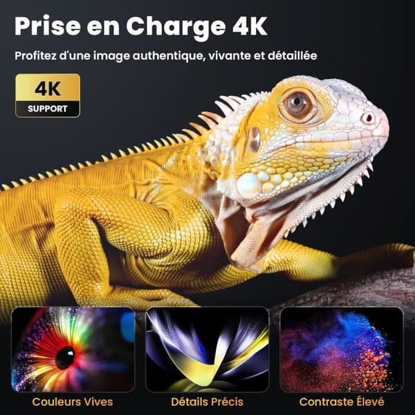Projektor - HOPVISION - 4K - Mini Projektor Bluetooth 5.1 - 9500 Lumen - FHD 1080p