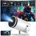 Miniatyrbild 1 av 8: OBOSOE 4K Projektor - Android 12, Wi-Fi 6, Bluetooth
