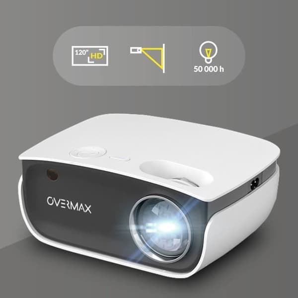 Vidéoprojektor LED OVERMAX Multipic 2.5 - Hemmabio HD - Högtalare - Bärbar
