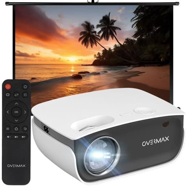 Vidéoprojektor LED OVERMAX Multipic 2.5 - Hemmabio HD - Högtalare - Bärbar