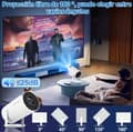 Pikkukuva 6 / 11: OBOSOE kannettava projektori HD 1080P iso näyttöpuhelin elokuvaprojektori monitoiminen langaton WiFi-projektori kotiin