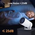 Pikkukuva 11 / 11: OBOSOE kannettava projektori HD 1080P iso näyttöpuhelin elokuvaprojektori monitoiminen langaton WiFi-projektori kotiin