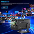 Miniatyrbillede 7 af 9: OBOSOE Mini 4K Understøttelse, Full HD 1080P Hjemmebiograf Beamer med Android 11.0 OS, Projektor LED Video WiFi6, Bluetooth
