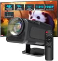 Miniatyrbillede 1 af 9: OBOSOE Mini 4K Understøttelse, Full HD 1080P Hjemmebiograf Beamer med Android 11.0 OS, Projektor LED Video WiFi6, Bluetooth