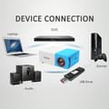 Miniatyrbillede 3 af 9: OBOSOE Miniprojektor, Bærbar LED Mini Multimedie, Fuld HD, 1080P, Hjemmebiograf, Filmprojektor, HDMI, USB, Udendørs filmprojektor