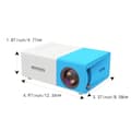 Miniatyrbillede 2 af 9: OBOSOE Miniprojektor, Bærbar LED Mini Multimedie, Fuld HD, 1080P, Hjemmebiograf, Filmprojektor, HDMI, USB, Udendørs filmprojektor