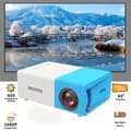 Miniatyrbillede 1 af 9: OBOSOE Miniprojektor, Bærbar LED Mini Multimedie, Fuld HD, 1080P, Hjemmebiograf, Filmprojektor, HDMI, USB, Udendørs filmprojektor