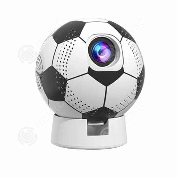 INN Fotbollsform 4k HD wifi6 200ansi 8000lux 360 graders rotations mini-projektor
