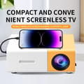 Miniatyrbillede 3 af 9: Lollanda Mini Projektor, Bærbar Hjemmebiograf med 1080p og Stereo Lyd
