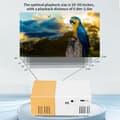 Miniatyrbillede 5 af 9: Lollanda Mini Projektor, Bærbar Hjemmebiograf med 1080p og Stereo Lyd