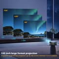 Miniatyrbilde 3 av 9: NÖRDIC 4K Projektor 500ANSI  resolution 080P Dual band Bluetooth