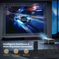 Miniatyrbilde 6 av 9: NÖRDIC 4K Projektor 500ANSI  resolution 080P Dual band Bluetooth