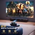 Miniatyrbilde 7 av 9: NÖRDIC 4K Projektor 500ANSI  resolution 080P Dual band Bluetooth