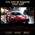 Miniatyrbild 3 av 6: 4K Videoprojektor 1100 ANSI Google TV Officiell Netflix, Automatisk Fokusering Keystone Videoprojektor, WiFi Bluetooth Bärbar Videoprojektor