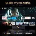 Miniatyrbild 2 av 6: 4K Videoprojektor 1100 ANSI Google TV Officiell Netflix, Automatisk Fokusering Keystone Videoprojektor, WiFi Bluetooth Bärbar Videoprojektor