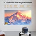 Miniatyrbild 2 av 6: JMGO N1 Ultra Projektor 4K, MALCTM Triple Laser Auto Bildkorrigering Gimbal, 3D Videoprojektor 300 Tum, Dynaudio 2x10W Högtalare, 1