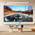 Miniatyrbild 3 av 9: HY300 Pro 4K Smart Mini Projektor – Android 11, WiFi 5G & Bluetooth 5.2, 160ANSI, 180° Roterbar, Auto Keystone