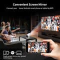 Miniatyrbild 5 av 9: HY300 Pro 4K Smart Mini Projektor – Android 11, WiFi 5G & Bluetooth 5.2, 160ANSI, 180° Roterbar, Auto Keystone