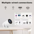 Miniatyrbild 8 av 9: HY300 Pro 4K Smart Mini Projektor – Android 11, WiFi 5G & Bluetooth 5.2, 160ANSI, 180° Roterbar, Auto Keystone