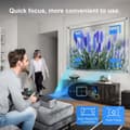Miniatyrbild 4 av 4: INF Elektrisk fokus 4K projektor: Bärbar hemmabio med 200 ANSI lumen, 720P upplösning och DVB-T2 stöd