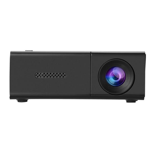 INF Kompakt 3D-projektor: Bærbar hjemmekino med 1080P-dekoding Sort