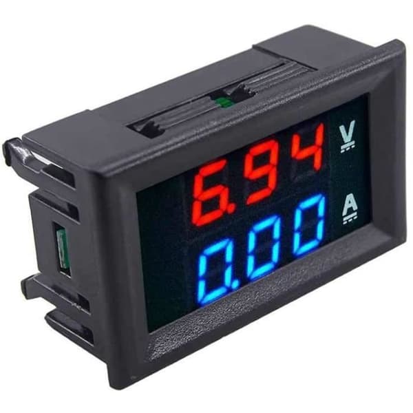 DC 100V 10A Voltmeter Amperemeter Blå+Röd Digital Voltmeter Amperemeter LED Digital Amp Dubbel Voltmeter Mätare[523]