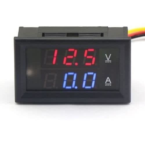 100174 Digital multimeter Dubbel LED-display Voltmeter DC 4,5V till 30V Amperemeter 0 till 50A Spänning Strömmätare Volt Amp 25