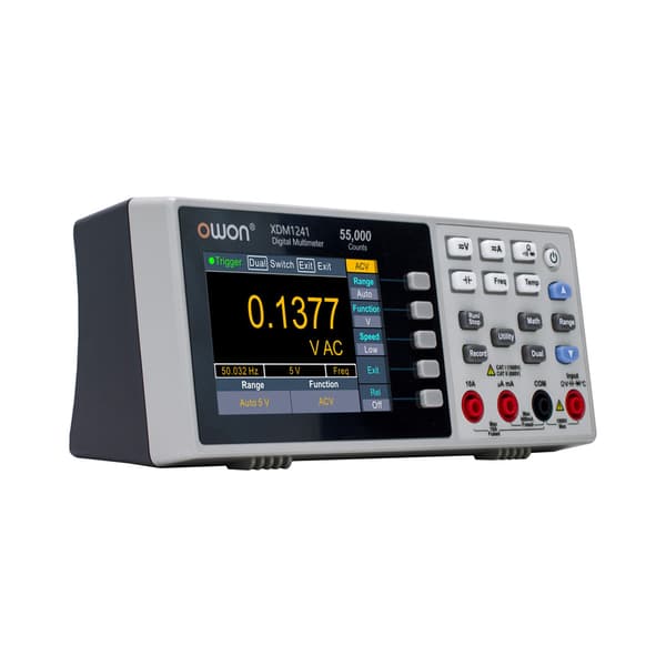XDM1241 USB Digital Multimeter 55000 Counts Universal Desktop Multimeters Meter med 3,5-tums TFT LCD-skärm