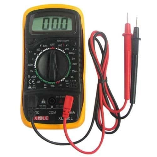 TRIXES Digital Multimeter - AC DC Voltmeter Amperemeter Ohmmeter - 19 områden