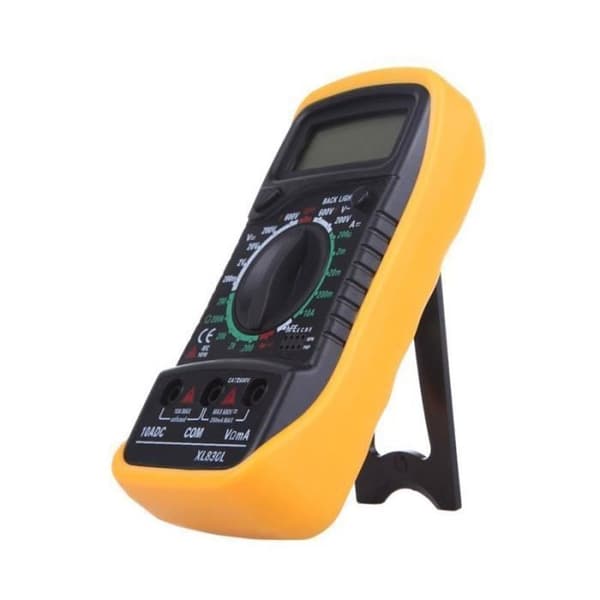 Ohmmeter Digital Multimeter Voltmeter Amperemeter Tester XL830L Gul