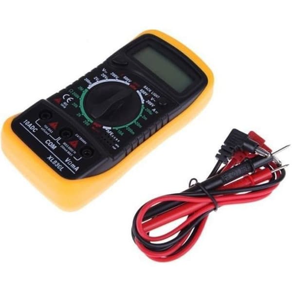 Ohmmeter Digital Multimeter Voltmeter Amperemeter Tester XL830L Gul