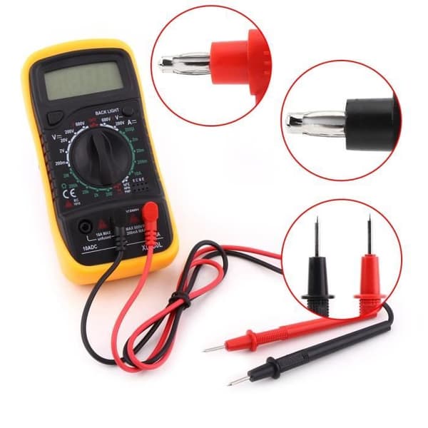 LCD Digital Multimeter Voltmeter XL830L AC - DC Motstånd Ström Volt Ohm