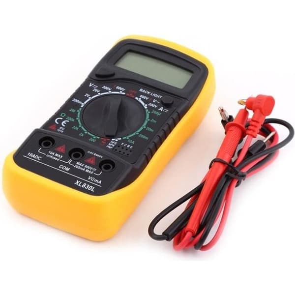 LCD Digital Multimeter Voltmeter XL830L AC - DC Motstånd Ström Volt Ohm