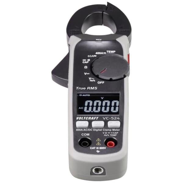 Strömtång - VOLTCRAFT - VC-524 - Digital - CAT III - 600 V - Visning 6000 punkter