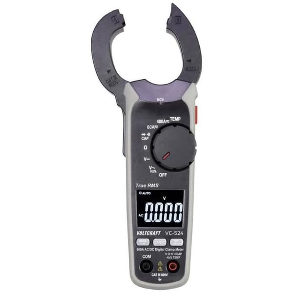 Strömtång - VOLTCRAFT - VC-524 - Digital - CAT III - 600 V - Visning 6000 punkter