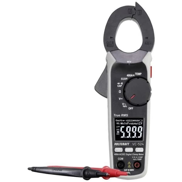 Strömtång - VOLTCRAFT - VC-524 - Digital - CAT III - 600 V - Visning 6000 punkter