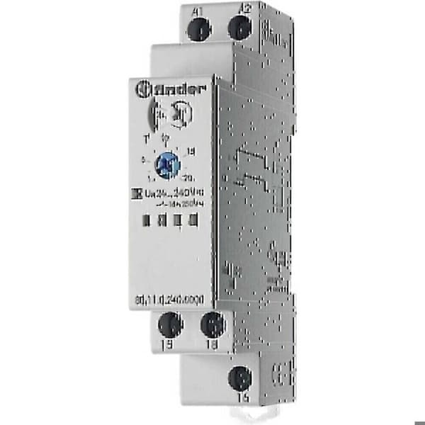 Finder Modulärt tidsrelä ai funktion 1RT 16 A från 24 till 240 Vac/DC 0,1 s till 24 h - 801102400000PAS
