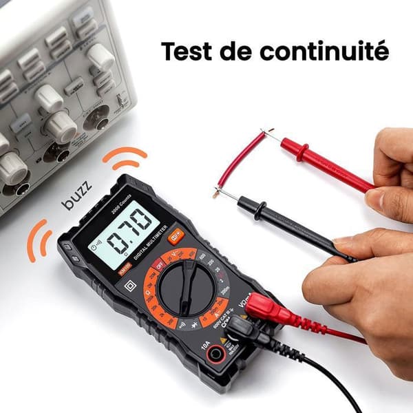Digital multimeter, Digital multimeter, Multifunktionsvoltmeter 2000 räkningar, Elektrisk testare, Ohmmeter, Mäter AC/DC-spänning