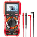 Miniatyrbild 1 av 6: Digital multimeter, Digital multimeter, Multifunktionsvoltmeter 2000 räkningar, Elektrisk testare, Ohmmeter, Mäter AC/DC-spänning