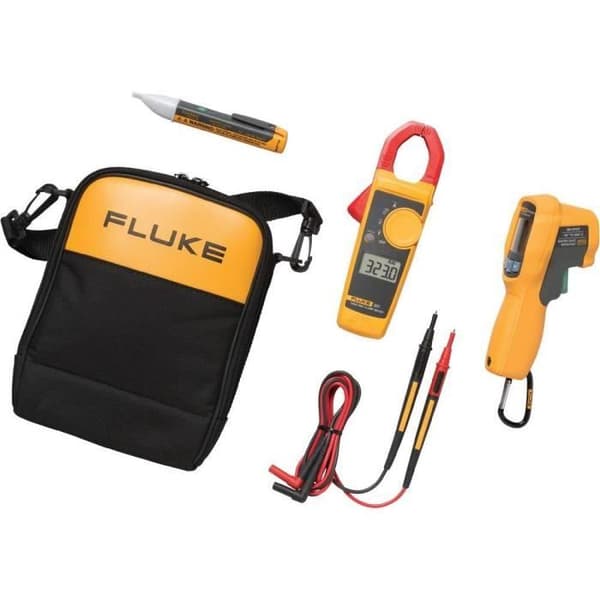 Kombinationssats för infraröd termometer + strömklämma + spänningsdetektor - FLUKE - 62MAX+/323/1AC