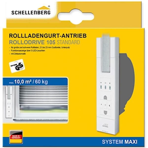 Schellenberg Standard Rollodrive 105 Elektrisk persiennrulle Vit - 22710