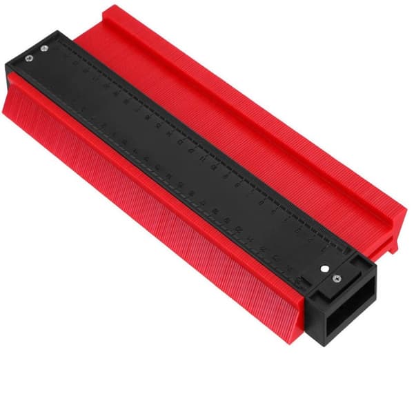 Sininen ABS-muovinen ääriviivamittari tarkkaan muodon kopiointiin - 27,5x10 cm