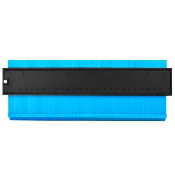Sininen ABS-muovinen ääriviivamittari tarkkaan muodon kopiointiin - 27,5x10 cm